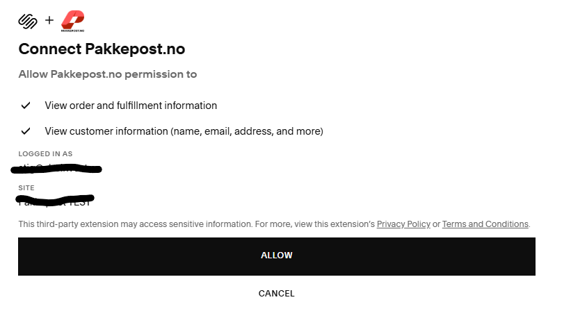 Godkjenn lesetilgang i Squarespace